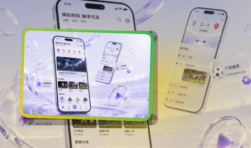 B体育 App亮点，赛事入口更有层次 页面展示